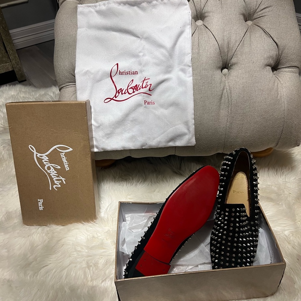 Authentic Christian Louboutin Dandelion Spikes Men Size 46